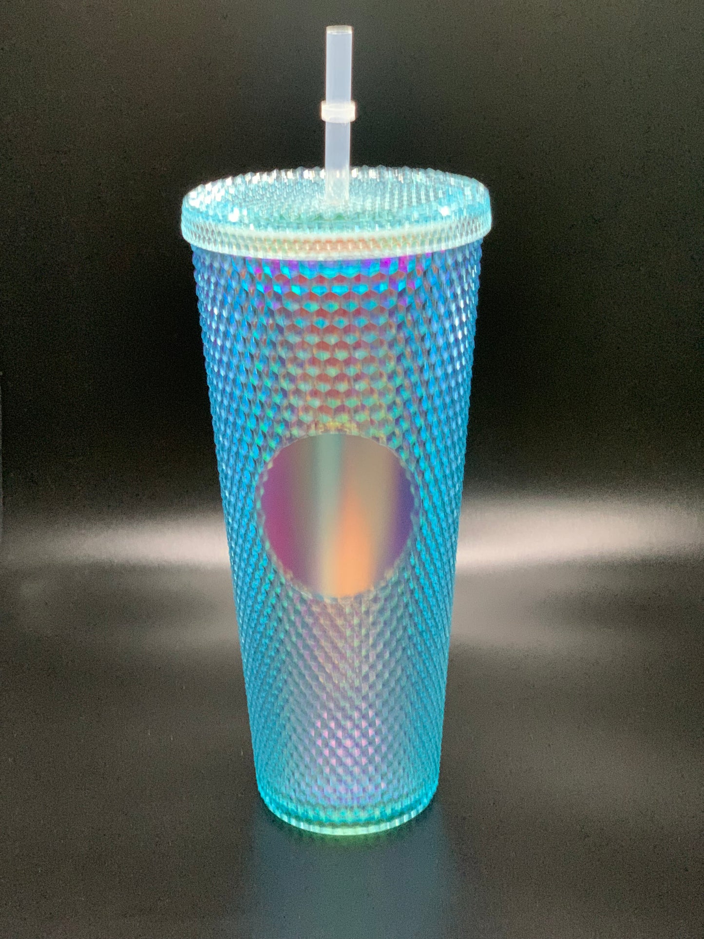 24OZ BLUE BLING STUDDED TUMBLER