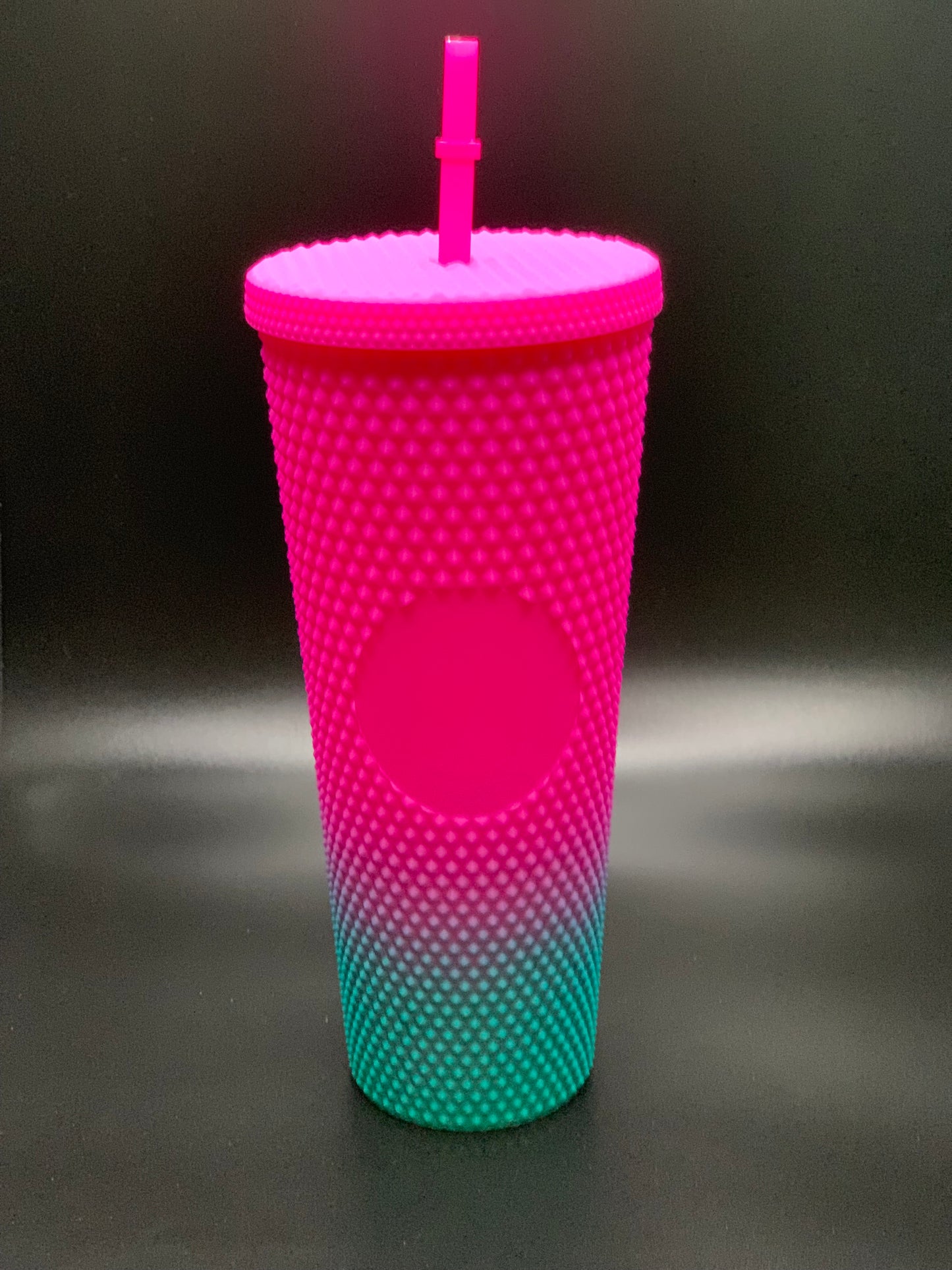 24OZ PINK/BLUE MATTE TUMBLER