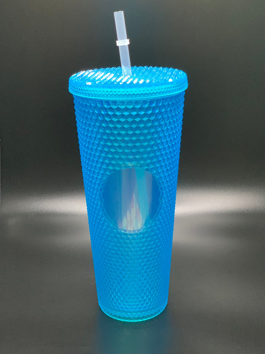 24OZ. BLUE STUDDED TUMBLER