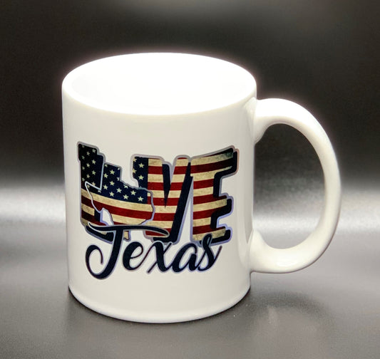 11OZ CERAMIC MUG - LOVE TEXAS
